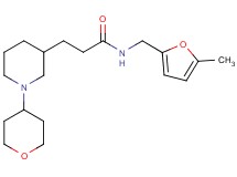 N-[(5-methyl-2-furyl)methyl]-3-[1-(tetrahydro-2H-pyran-4-yl)-3-piperidinyl]propanamide