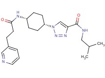 N-isobutyl-1-(cis-4-{[3-(3-pyridinyl)propanoyl]amino}cyclohexyl)-1H-1,2,3-triazole-4-carboxamide