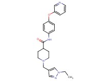 1-[(1-ethyl-1H-pyrazol-4-yl)methyl]-N-[4-(3-pyridinyloxy)phenyl]-4-piperidinecarboxamide