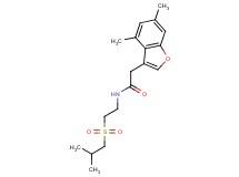 2-(4,6-dimethyl-1-benzofuran-3-yl)-N-[2-(isobutylsulfonyl)ethyl]acetamide