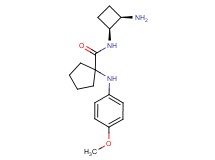 N-[(1S*,2R*)-2-aminocyclobutyl]-1-[(4-methoxyphenyl)amino]cyclopentanecarboxamide