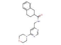N-{[6-(4-morpholinyl)-4-pyrimidinyl]methyl}-1,2,3,4-tetrahydro-2-naphthalenecarboxamide