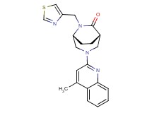 (1S*,5R*)-3-(4-methylquinolin-2-yl)-6-(1,3-thiazol-4-ylmethyl)-3,6-diazabicyclo[3.2.2]nonan-7-one