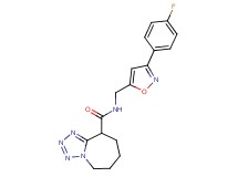 N-{[3-(4-fluorophenyl)isoxazol-5-yl]methyl}-6,7,8,9-tetrahydro-5H-tetrazolo[1,5-a]azepine-9-carboxamide