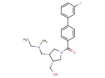 {(3R*,4R*)-4-{[ethyl(methyl)amino]methyl}-1-[(3'-fluorobiphenyl-4-yl)carbonyl]pyrrolidin-3-yl}methanol