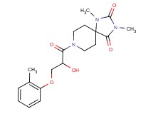 8-[2-hydroxy-3-(2-methylphenoxy)propanoyl]-1,3-dimethyl-1,3,8-triazaspiro[4.5]decane-2,4-dione