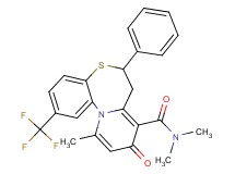 N,N,11-trimethyl-9-oxo-6-phenyl-2-(trifluoromethyl)-7,9-dihydro-6H-pyrido[2,1-d][1,5]benzothiazepine-8-carboxamide
