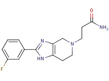 3-[2-(3-fluorophenyl)-1,4,6,7-tetrahydro-5H-imidazo[4,5-c]pyridin-5-yl]propanamide
