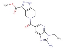 methyl 5-[(2-amino-3-ethyl-3H-imidazo[4,5-b]pyridin-6-yl)carbonyl]-4,5,6,7-tetrahydro-1H-pyrazolo[4,3-c]pyridine-3-carboxylate