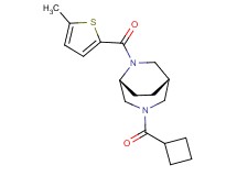 (1S*,5R*)-3-(cyclobutylcarbonyl)-6-[(5-methyl-2-thienyl)carbonyl]-3,6-diazabicyclo[3.2.2]nonane