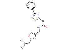 N-[(5-isobutyl-1,2,4-oxadiazol-3-yl)methyl]-N'-(3-phenyl-1,2,4-thiadiazol-5-yl)urea