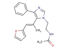 N-(2-{5-[(E)-2-(2-furyl)-1-methylvinyl]-4-phenyl-1H-imidazol-1-yl}ethyl)acetamide
