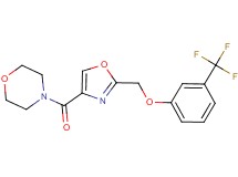 4-[(2-{[3-(trifluoromethyl)phenoxy]methyl}-1,3-oxazol-4-yl)carbonyl]morpholine
