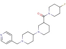 3-[(4-fluoropiperidin-1-yl)carbonyl]-1'-(pyridin-4-ylmethyl)-1,4'-bipiperidine