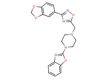 2-(4-{[3-(1,3-benzodioxol-5-yl)-1,2,4-oxadiazol-5-yl]methyl}-1-piperazinyl)-1,3-benzoxazole