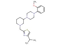 1-{1-[(4-isopropyl-1,3-thiazol-2-yl)methyl]-3-piperidinyl}-4-(2-methoxyphenyl)piperazine