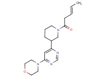 4-(6-{1-[(3E)-3-pentenoyl]-3-piperidinyl}-4-pyrimidinyl)morpholine