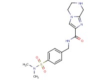 N-{4-[(dimethylamino)sulfonyl]benzyl}-5,6,7,8-tetrahydroimidazo[1,2-a]pyrazine-2-carboxamide