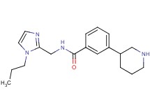 3-piperidin-3-yl-N-[(1-propyl-1H-imidazol-2-yl)methyl]benzamide