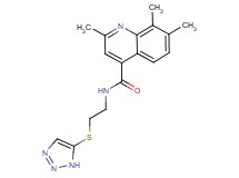 2,7,8-trimethyl-N-[2-(1H-1,2,3-triazol-5-ylthio)ethyl]-4-quinolinecarboxamide