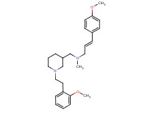 (2E)-3-(4-methoxyphenyl)-N-({1-[2-(2-methoxyphenyl)ethyl]-3-piperidinyl}methyl)-N-methyl-2-propen-1-amine