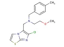 N-[(6-chloroimidazo[2,1-b][1,3]thiazol-5-yl)methyl]-2-methoxy-N-(4-methylbenzyl)ethanamine