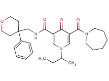 5-(1-azepanylcarbonyl)-1-sec-butyl-4-oxo-N-[(4-phenyltetrahydro-2H-pyran-4-yl)methyl]-1,4-dihydro-3-pyridinecarboxamide