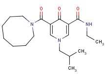 5-(1-azocanylcarbonyl)-N-ethyl-1-isobutyl-4-oxo-1,4-dihydro-3-pyridinecarboxamide