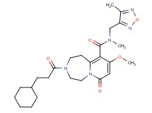 3-(3-cyclohexylpropanoyl)-9-methoxy-N-methyl-N-[(4-methyl-1,2,5-oxadiazol-3-yl)methyl]-7-oxo-1,2,3,4,5,7-hexahydropyrido[1,2-d][1,4]diazepine-10-carboxamide