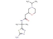 N-[1-(5-amino-1,3,4-thiadiazol-2-yl)-1-methylethyl]-2-(4-isopropylmorpholin-2-yl)acetamide