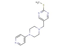 2-(methylthio)-5-[(4-pyridin-4-ylpiperazin-1-yl)methyl]pyrimidine