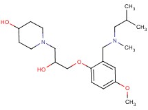 1-[2-hydroxy-3-(2-{[isobutyl(methyl)amino]methyl}-4-methoxyphenoxy)propyl]piperidin-4-ol