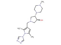(3S*,4S*)-1-{[2,5-dimethyl-1-(4H-1,2,4-triazol-4-yl)-1H-pyrrol-3-yl]methyl}-4-(4-methylpiperazin-1-yl)pyrrolidin-3-ol
