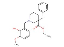 ethyl 3-benzyl-1-(2-hydroxy-3-methoxybenzyl)-3-piperidinecarboxylate