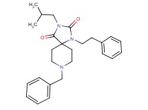 8-benzyl-3-isobutyl-1-(2-phenylethyl)-1,3,8-triazaspiro[4.5]decane-2,4-dione