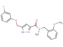 5-[(3-fluorophenoxy)methyl]-N-(2-methoxybenzyl)-N-methyl-1H-pyrazole-3-carboxamide