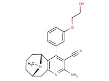 (5R*,9S*)-2-amino-4-[3-(2-hydroxyethoxy)phenyl]-11-methyl-5,6,7,8,9,10-hexahydro-5,9-epiminocycloocta[b]pyridine-3-carbonitrile