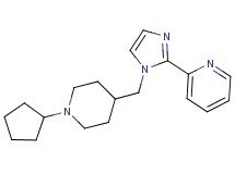 2-{1-[(1-cyclopentylpiperidin-4-yl)methyl]-1H-imidazol-2-yl}pyridine
