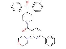 (1-{[2-(4-morpholinyl)-6-phenyl-3-pyridinyl]carbonyl}-4-piperidinyl)(diphenyl)methanol