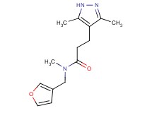 3-(3,5-dimethyl-1H-pyrazol-4-yl)-N-(3-furylmethyl)-N-methylpropanamide