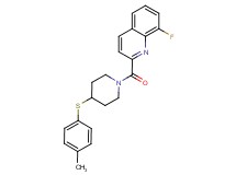8-fluoro-2-({4-[(4-methylphenyl)thio]-1-piperidinyl}carbonyl)quinoline