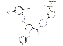 (3R,5S)-N-(2,5-dimethylbenzyl)-1-(3-pyridinylmethyl)-5-({4-[3-(trifluoromethyl)phenyl]-1-piperazinyl}carbonyl)-3-pyrrolidinamine