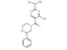 2-isopropyl-4-methyl-5-[(3-phenylpiperazin-1-yl)carbonyl]pyrimidine