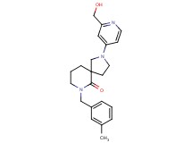 2-[2-(hydroxymethyl)-4-pyridinyl]-7-(3-methylbenzyl)-2,7-diazaspiro[4.5]decan-6-one