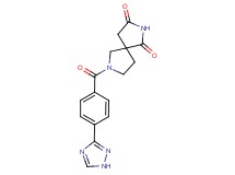 7-[4-(1H-1,2,4-triazol-3-yl)benzoyl]-2,7-diazaspiro[4.4]nonane-1,3-dione