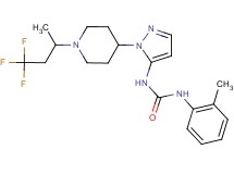 N-(2-methylphenyl)-N'-{1-[1-(3,3,3-trifluoro-1-methylpropyl)-4-piperidinyl]-1H-pyrazol-5-yl}urea