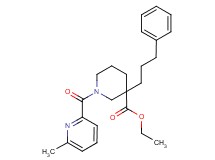 ethyl 1-[(6-methyl-2-pyridinyl)carbonyl]-3-(3-phenylpropyl)-3-piperidinecarboxylate