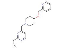 2-ethyl-4-{[4-(pyridin-2-ylmethoxy)piperidin-1-yl]methyl}pyrimidine