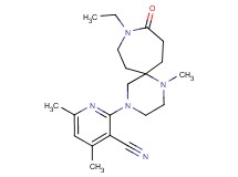 2-(9-ethyl-1-methyl-10-oxo-1,4,9-triazaspiro[5.6]dodec-4-yl)-4,6-dimethylnicotinonitrile