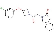 2-{2-[3-(3-chlorophenoxy)azetidin-1-yl]-2-oxoethyl}-2-azaspiro[4.4]nonan-3-one